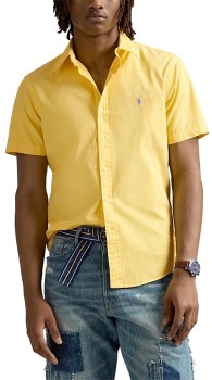Polo-Ralph-Lauren-Classic-Fit-Twill-Shirt-Yellow on sale