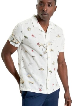 Ben-Sherman-Short-Sleeve-Shirt-Snow-White on sale