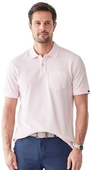 Gazman+Oxford+Pocket+Polo+-+Pale+Pink
