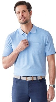 Gazman+Oxford+Pocket+Polo+-+Blue