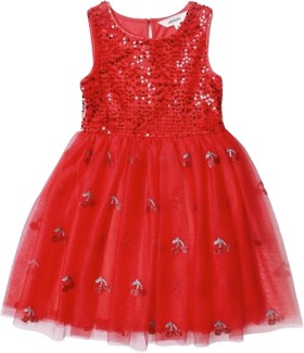 Milkshake-Tulle-Sequin-Party-Dress-Cherry-Red on sale