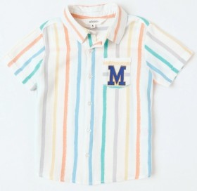 Milkshake+Short+Sleeve+Linen+Shirt+-+Rainbow+Stripe