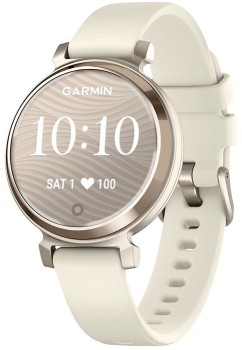 GARMIN+Lily+2+-+Cream+Gold+with+Coconut+Silicone+Band