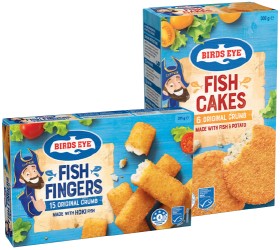 Birds+Eye+Fish+Fingers+375g+or+Fish+Cakes+300g