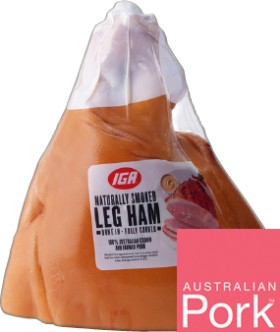 IGA-Half-or-Whole-Leg-Ham-Bone-In on sale