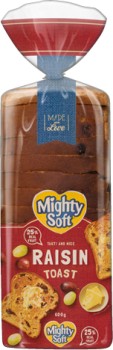 Mighty-Soft-Raisin-Toast-600g on sale