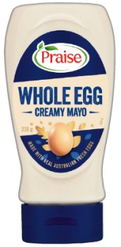 Praise+Whole+Egg+Squeezy+Mayo+230%E2%80%91250g+Selected+Varieties