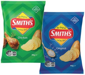 Smith%26rsquo%3Bs+Crinkle+Cut+Chips%2C+Twisties+or+Doritos+Corn+Chips+45g+Selected+Varieties