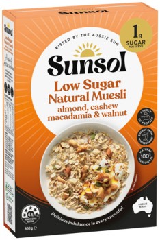 Sunsol+Natural+Muesli+500g+Selected+Varieties