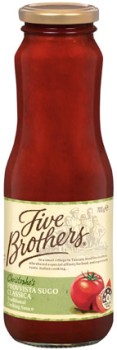 Five+Brothers+Provvista+Sugo+Classica+Cooking+Sauce+700g