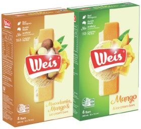 Weis+Bar+4+Pack%2C+Mini+6+Pack+or+Tub+1+Litre+Selected+Varieties