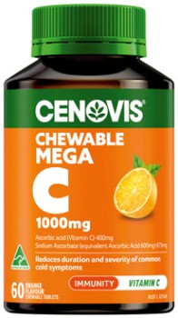 Cenovis+Mega+Vitamin+C+1000mg+Orange+Chewable+Tablets+60+Pack%2A