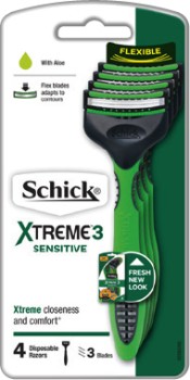 Schick+Xtreme+3+Sensitive+Disposable+Razors+4+Pack