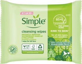 Simple+Facial+Cleansing+Wipes+25+Pack