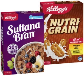 Kellogg%26rsquo%3Bs+Nutri%E2%80%91Grain+290g%2C+Sultana+Bran+420g+or+Original+Special+K+300g