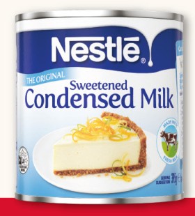Nestl%26eacute%3B+Sweetened+Condensed+Milk+395g+or+Skim+99%25+Fat+Free+410g