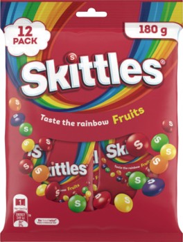 Skittles-Fruits-Chewy-Lollies-Share-Bag-12-Pack on sale