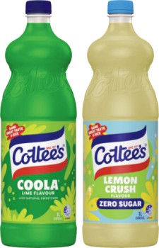Cottee%26rsquo%3Bs+Cordial+1+Litre+Selected+Varieties