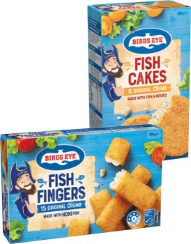 Birds+Eye+Fish+Fingers+375g+or+Fish+Cakes+300g