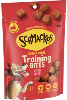 Schmackos+Training+Bites+Dog+Treats+130%E2%80%91155g+Selected+Varieties