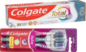 Colgate+Total+Premium+Toothpaste+200g%2C+Zig+Zag+Toothbrush+3+Pack+or+Total+Mint+Waxed+Dental+Floss+100m+Selected+Varieties