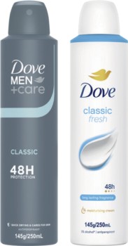 Dove+Antiperspirant+Deodorant+48%E2%80%91Hour+Protection+250mL+Selected+Varieties