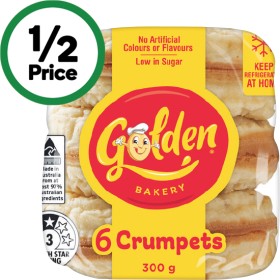 Golden-Crumpet-Rounds-Pk-6 on sale