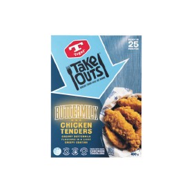 NEW-Tegel-Take-Outs-Kaarage-Korean-Style-or-Buttermilk-Chicken-Tenders-360-400g-From-the-Freezer on sale