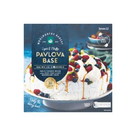 Woolworths-Large-Pavlova-Base on sale