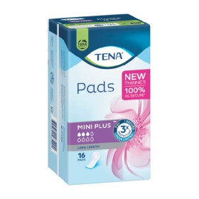 TENA+Incontinence+Pads+Mini+Plus+Long+Length+Pk+16