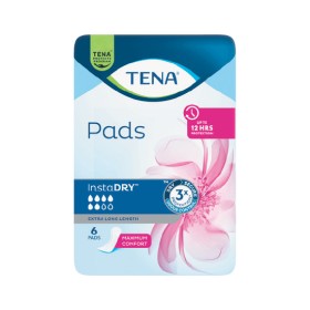 TENA-Incontinence-Pads-Instadry-Extra-Long-Length-Pk-6 on sale