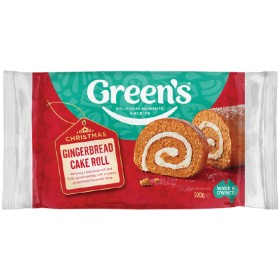 Greens-Gingerbread-Cake-Roll-300g on sale
