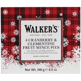 Walkers-Cranberry-Clementine-Fruit-Mince-Pies-Pk-4 on sale