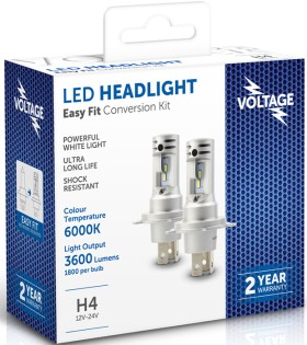 Voltage+6000K+Easy+Fit+LED+Headlight+Conversion+Globes
