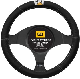 Caterpillar-Leather-Steering-Wheel-Cover on sale