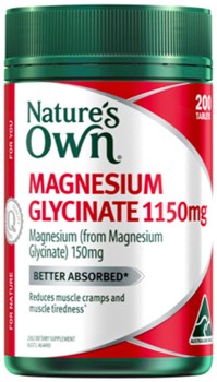 Natures-Own-Magnesium-Glycinate-1150mg-200-Tablets on sale