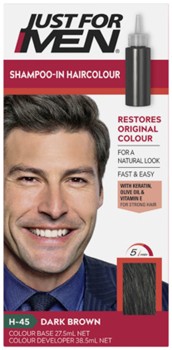 Just+For+Men+Shampoo-In+Haircolour+H-45+Dark+Brown