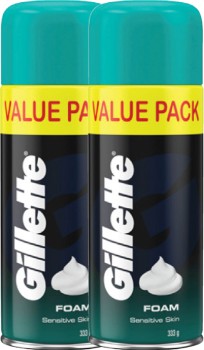 Gillette+Shave+Foam+Sensitive+Value+Pack+333g