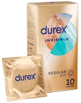 Durex-Invisible-Regular-Fit-Condoms-10-Pack on sale