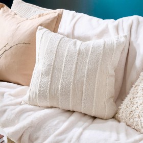 Cali-Striped-Boucle-Square-Cushion-by-MUSE on sale