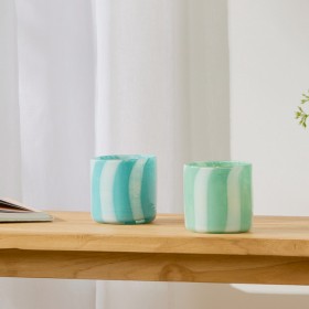 Dash-Stripe-Glass-Candle-Holder-by-MUSE on sale