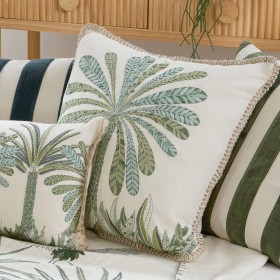 Siwa+Palm+Square+Embroidered+Cushion+by+M.U.S.E.