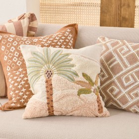 Tropea+Palm+Embroidered+Square+Cushion+by+M.U.S.E.