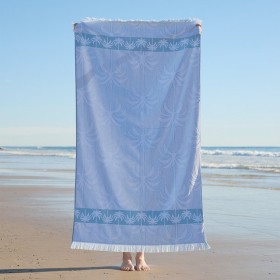 Sundays-Ubud-Velour-Textured-Fringed-Beach-Towel-by-Pillow-Talk on sale