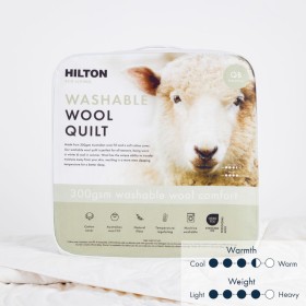 Eco-Living-300gsm-Washable-Wool-QB-Quilt-by-Hilton on sale