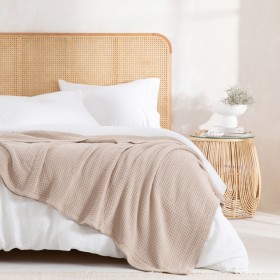Knit-Weave-360gsm-Cotton-Blanket-by-Hilton on sale