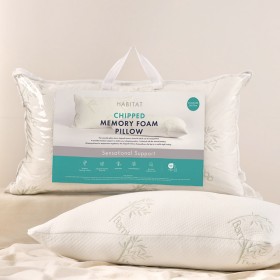 Sensational-Chipped-Memory-Foam-Pillow-by-Habitat on sale