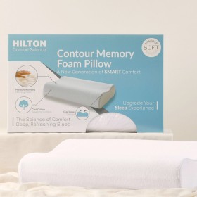 Comfort+Science+Memory+Foam+Pillow+by+Hilton