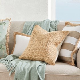 Jute-Square-Cushion-by-Habitat on sale