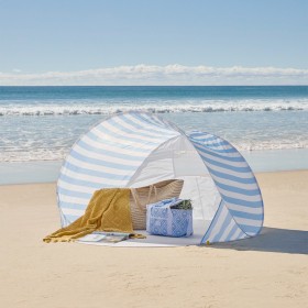 Sundays-Alondra-Stripe-Pop-Up-Beach-Tent-by-Pillow-Talk on sale